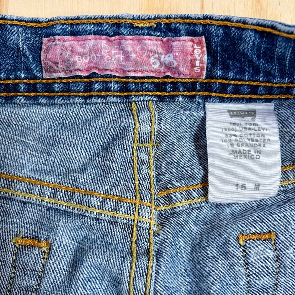 Levi’s 518 Superlow Bootcut Jeans Y2K Low Rise Flare 33 - Picture 3 of 13